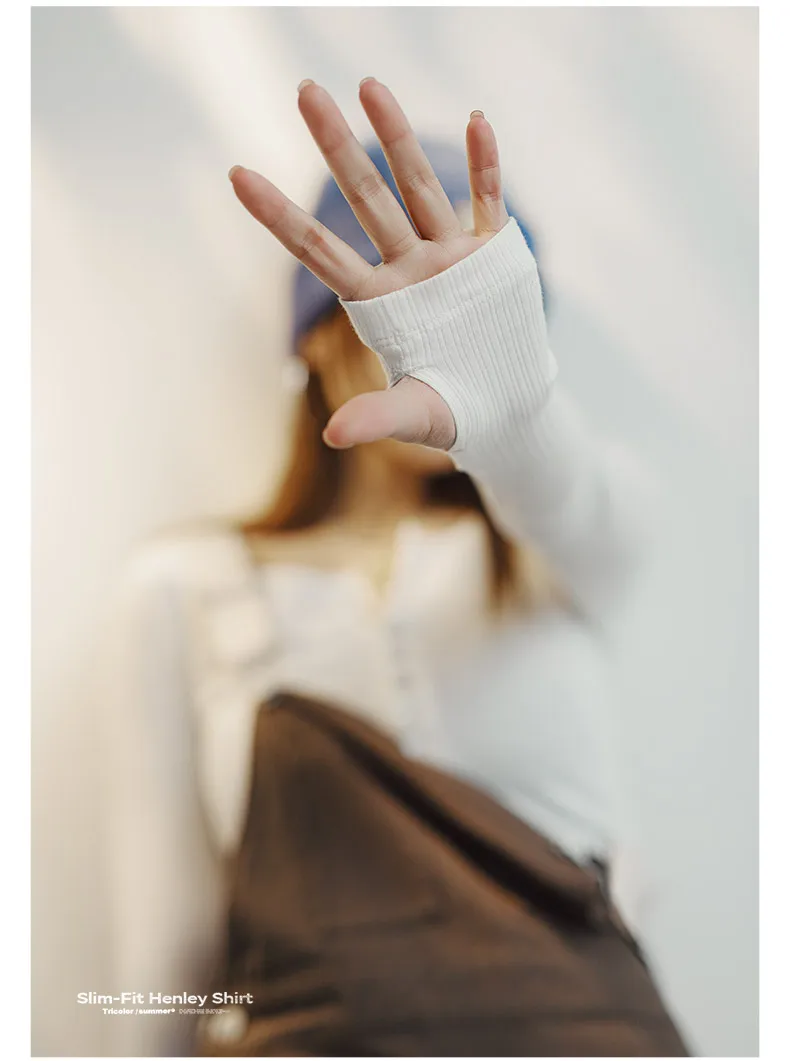 Top Élégance Minimaliste - haut en tricot côtelé pour femme à manches longues