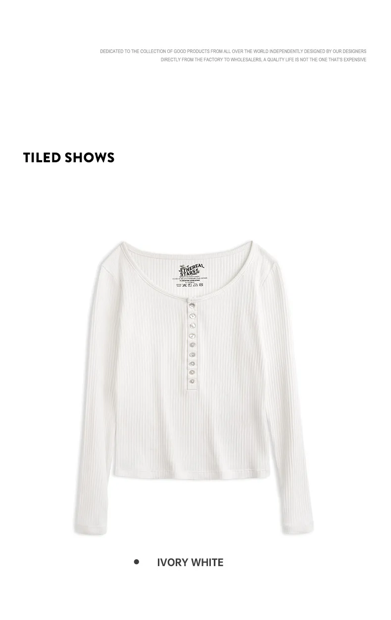 Top Élégance Minimaliste - haut en tricot côtelé pour femme à manches longues