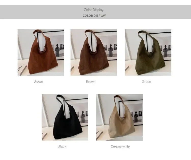 Cabas Riviera Camel en daim
sac à bandoulière de grande capacité