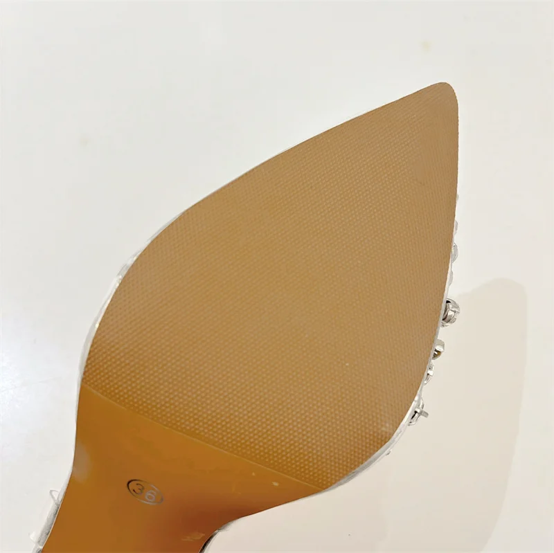 Escarpins Transparents à Talons Cristal – Chaussures Élégantes de Mariage et Soirée