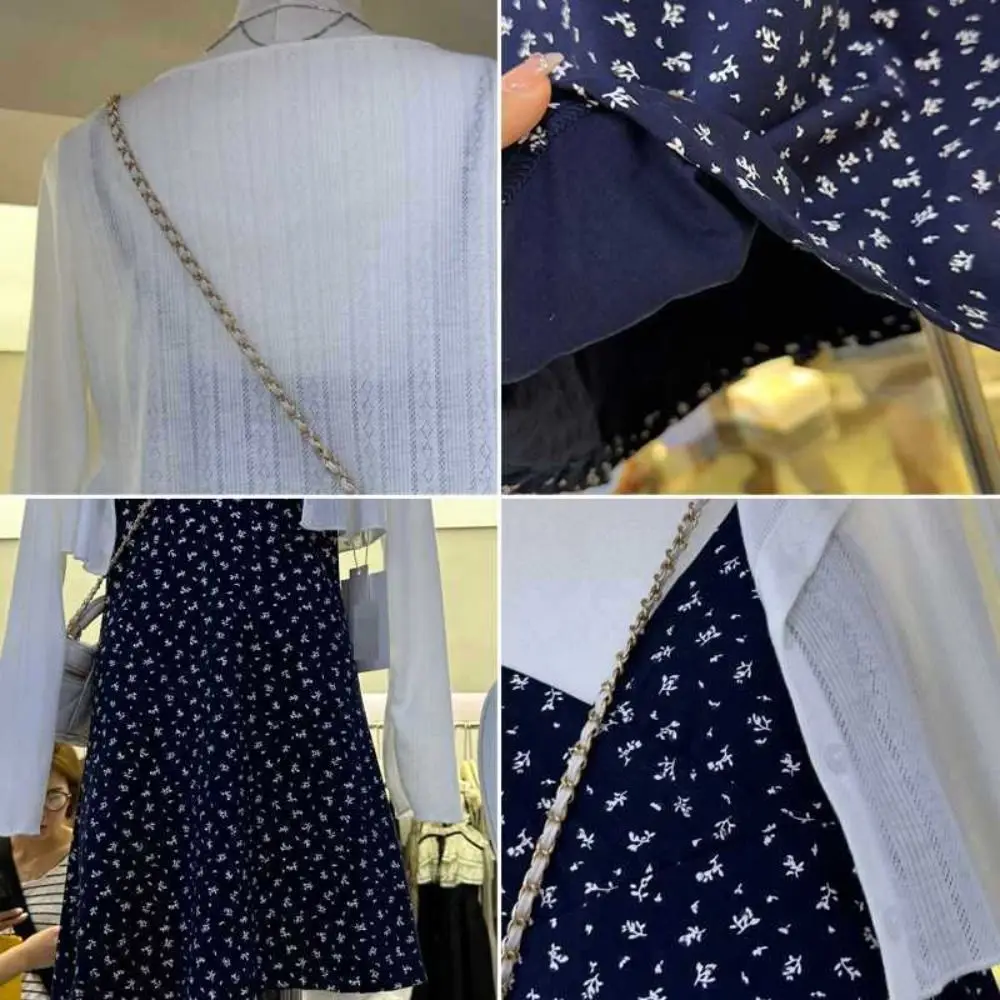 Robe Courte Fleurie Élégance Coréenne – Bretelles Fines & Coupe Romantique